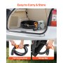 VEVOR 30 Amp Generator Cord and Power Inlet Box, 100 FT, 125/250V NEMA L14-30P to L14-30R Heavy Duty Extension Power Cord, SJTW 10AWG 7500W, Pre-Drilled Inlet Box, for Generator to House, ETL Listed