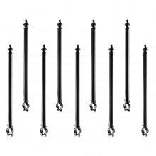 VEVOR Chain Link Fence Extensions, 9 Packs 27.4" Extension Height, Galvanized Post Extender for 1.3" to 1.5" Top of Fence, U Bracket, Barbed Wire Extend Arm for Privacy, Prevent Dogs Jumping Out