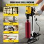 6" Diamond Core Drill Concrete Drilling Machine with Stand & Drill Bits 2180W