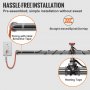 Cable calefactor autorregulable VEVOR, 1,8 m, 5 W/pie, cinta calefactora para tuberías, protección anticongelante, protege mangueras de PVC, tuberías de metal y plástico, 120 V