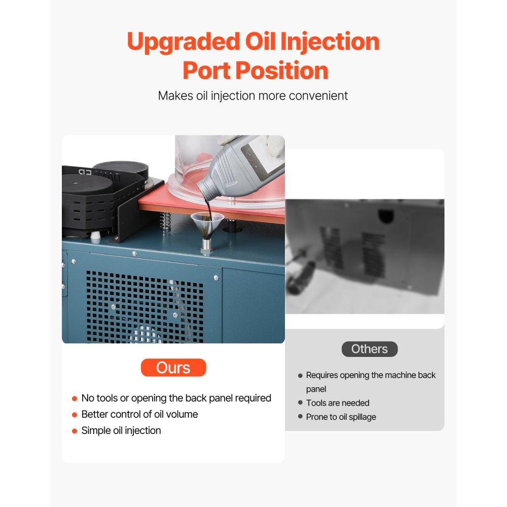 VEVOR Vacuum Investing Casting Machine with Melting Furnace, Convenient Oil Injection Port, Precision Pressure Gauge, All-in-One Machine for Casting Jewelry and Melting Scrap, Silver, Gold, Copper
