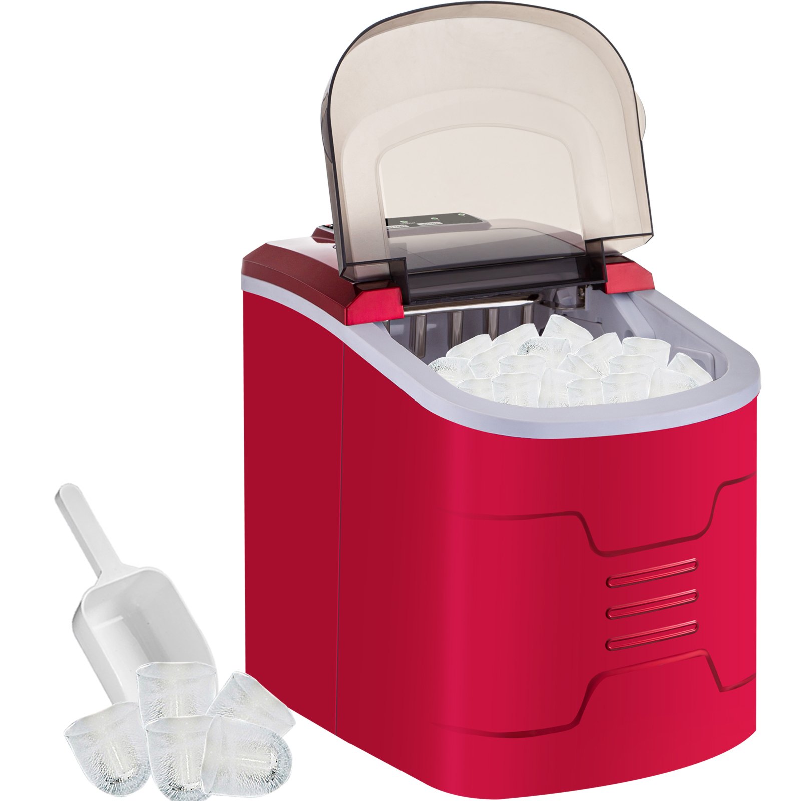 26lb/24h Portable Ice Maker Lcd Screen Countertop Compact