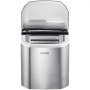 VEVOR 110V Portable Ice Maker Countertop 40 LBS in 24 Hours, Ice Maker Machine with Ice Scoop and Basket,Counter Top Ice Maker Machine Compact and Self Cleaning for Home/Kitchen/Office (Sliver)