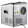 VEVOR 110V Portable Ice Maker Countertop 40 LBS in 24 Hours, Ice Maker Machine with Ice Scoop and Basket,Counter Top Ice Maker Machine Compact and Self Cleaning for Home/Kitchen/Office (Sliver)