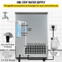 VEVOR Commercial Ice Maker Machine, 320LBS/24H ETL Approved Ice Machine Under Counter Ice Maker Machine with SECOP Compressor,77LBS Storage,Electric Water Drain Pump,Water Filter, 2 Scoops Included