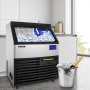 VEVOR Commercial Ice Maker Machine, 320LBS/24H ETL Approved Ice Machine Under Counter Ice Maker Machine with SECOP Compressor,77LBS Storage,Electric Water Drain Pump,Water Filter, 2 Scoops Included