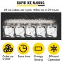 Auto Clear Ice Cube Machine Ice Maker Portable Ce Cb Etl Small 28lbs/24h Good