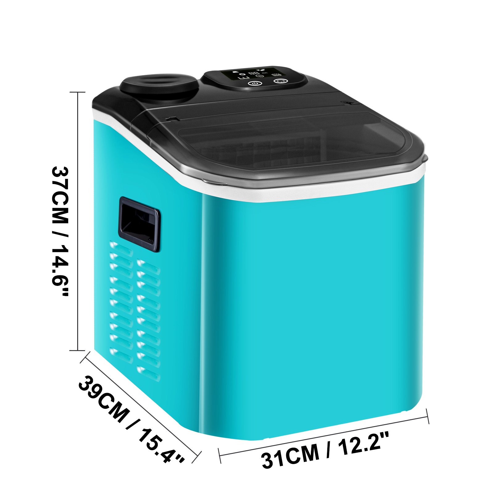 Auto Clear Ice Cube Machine Ice Maker Portable Ce Cb Etl Small 28lbs/24h Good