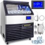 VEVOR Commercial Ice Maker, 440LBS/24H, Under Counter Stainless Steel Ice Machine with 77LBS Storage Bin, Water Filter Drain Pump 2 Scoops Included, Clear Cube for Restaurant Bar Office Coffee Shop