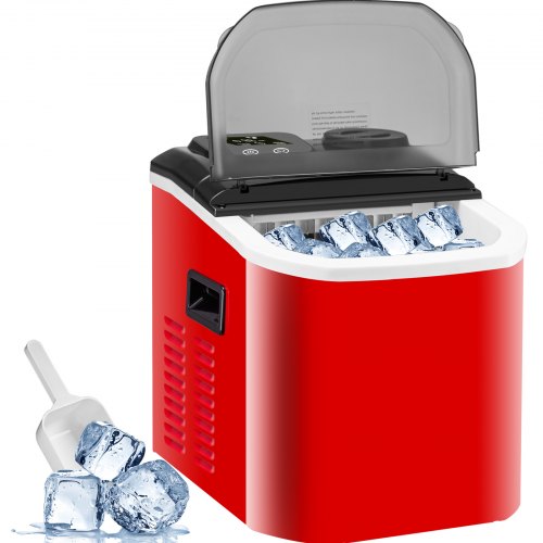 VEVOR Portable Clear Maker 48LBS 24H Auto Ice Maker Machine with Ice Scoop and Basket,Counter Top Ice Maker Machine Compact and Self Cleaning for Home/Kitchen/Office