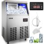 Commercial Ice Maker Machine 40kg 88lbs/24h Stainless Steel 32 Ice Cubes/plate
