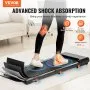 VEVOR Walking Pad, Under Desk Treadmill for Home Office, Working Walking Jogging Machine, 265 Lbs Capacity 2.5HP Portable Lightweight Walking Pad, with Remote Control and LED Display
