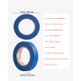 VEVOR Painters Tape, 1 Inch Wide (0.94 In x 60 Yds), 6 Rolls, Blue Painter Tape for Painting, Edge, Trim, Ceiling, Masking Tape Protects Surfaces and Removes Easily, DIY Craft Art, Labeling Decoration