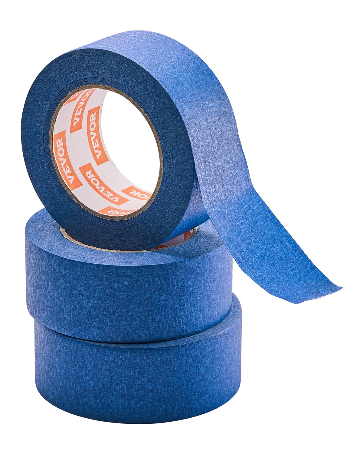 VEVOR Painters Tape, 2 Inch Wide (1.88 In x 60 Yds), 3 Rolls, Blue Painter Tape for Painting, Edge, Trim, Ceiling, Masking Tape Protects Surfaces and Removes Easily, DIY Craft Art, Labeling Decoration