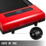 VEVOR Under Desk Treadmills Working Treadmills For Running, Led Treadmill For Home Running Machine With Remote Control, 1-6.0km/h Speed Portable Slim Treadmill  Indoor Exercise(Red,No Handrail)
