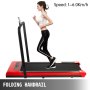 VEVOR 2 in 1 Under Desk Treadmill, Portable Walking Pad, 500W Motor Treadmills for Running, Adjustable 1-6.0km/h Speed for Home Running Machine with Remote Control, LCD Screen & Calorie Counter