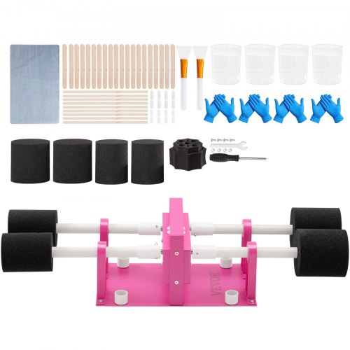 Fixm Lot De 4 Cup Turner Tumbler - Retourneur De Gobelets à Double Interrupteur, Kit Complet Avec Accessoires, Mousse Réglable, Moteur Silencieux Pour Créations DIY Retourneur Gobelets 4 Positions