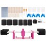 VEVOR 6 Cup Turner for Crafts Tumbler, Multiple Tumbler Turner DIY Glitter Epoxy Resin Tumblers, Epoxy Pen Turner Attachment with Silent Motor Two-way Rotation, Cup Spinner Tested to UL Standards