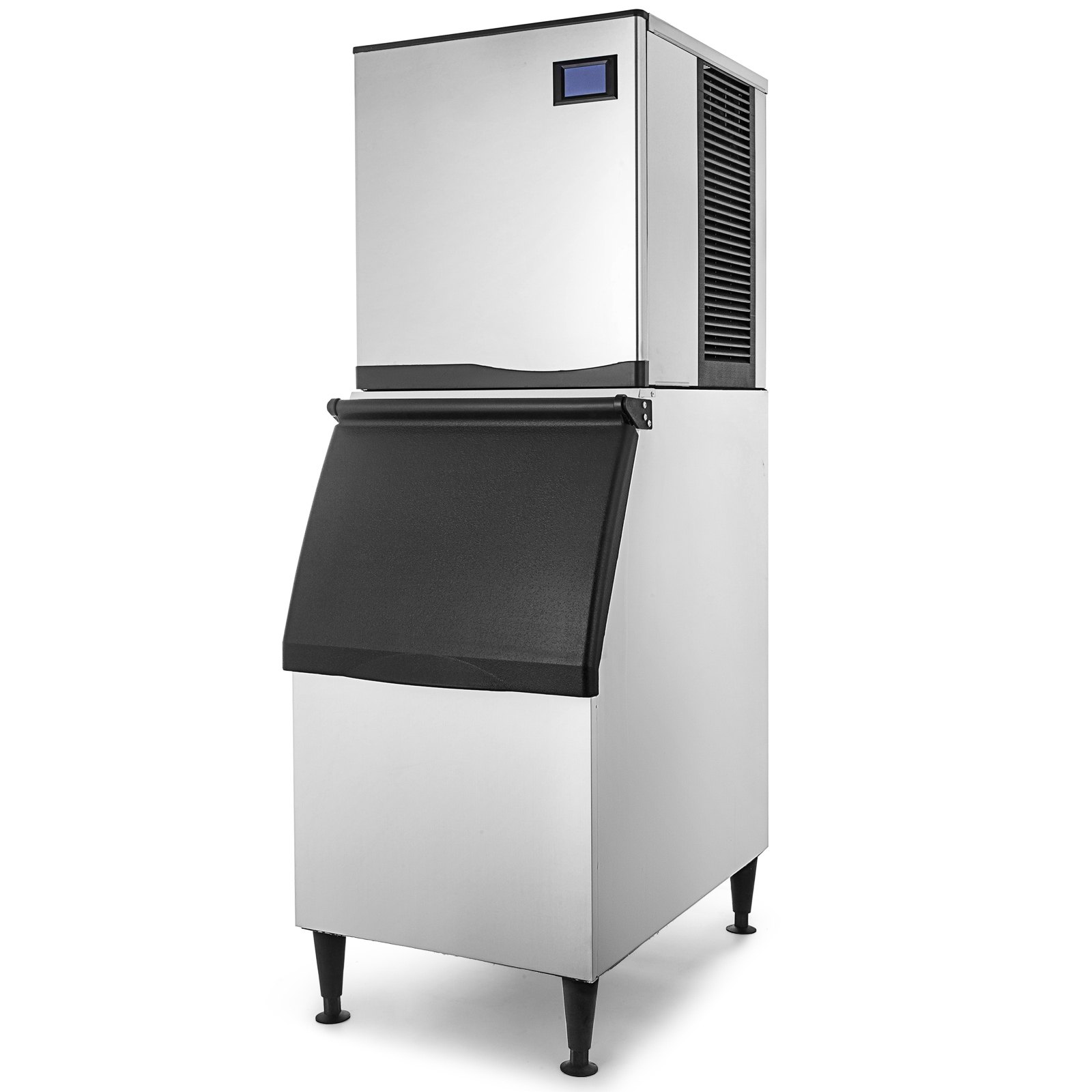 VEVOR Commercial Ice Maker Machine, ETL Approved 400LBS/24H LCD Panel Commercial Ice Machine with 350LBS Storage for Home Bar Coffee Shop, SECOP Compressor, Air Cooled, Include Scoops & Water Filter