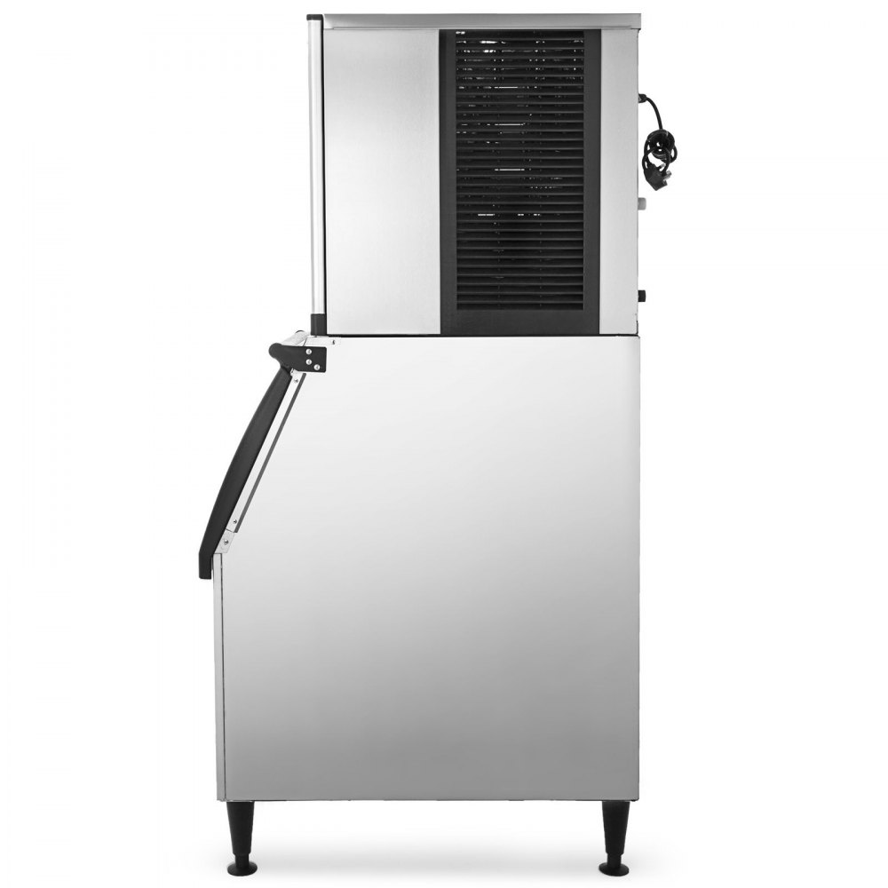 VEVOR Commercial Ice Maker Machine, 110V 550LBS/24H 350LBS Large Storage Ice Machine, ETL Approved, Advanced LCD Panel, SECOP Compressor, Air Cooled, Quiet Operation, Include Scoop & Water Filter