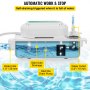 VEVOR Condensate Pump, 6.6 ft/2 m Lift, 110V Removal Drain Pump with 0.63 Qt/0.6 L Water Tank, 5W Automatic Condensation Pump with 100 L/H Flow, for Commercial Ice Makers of Different Types