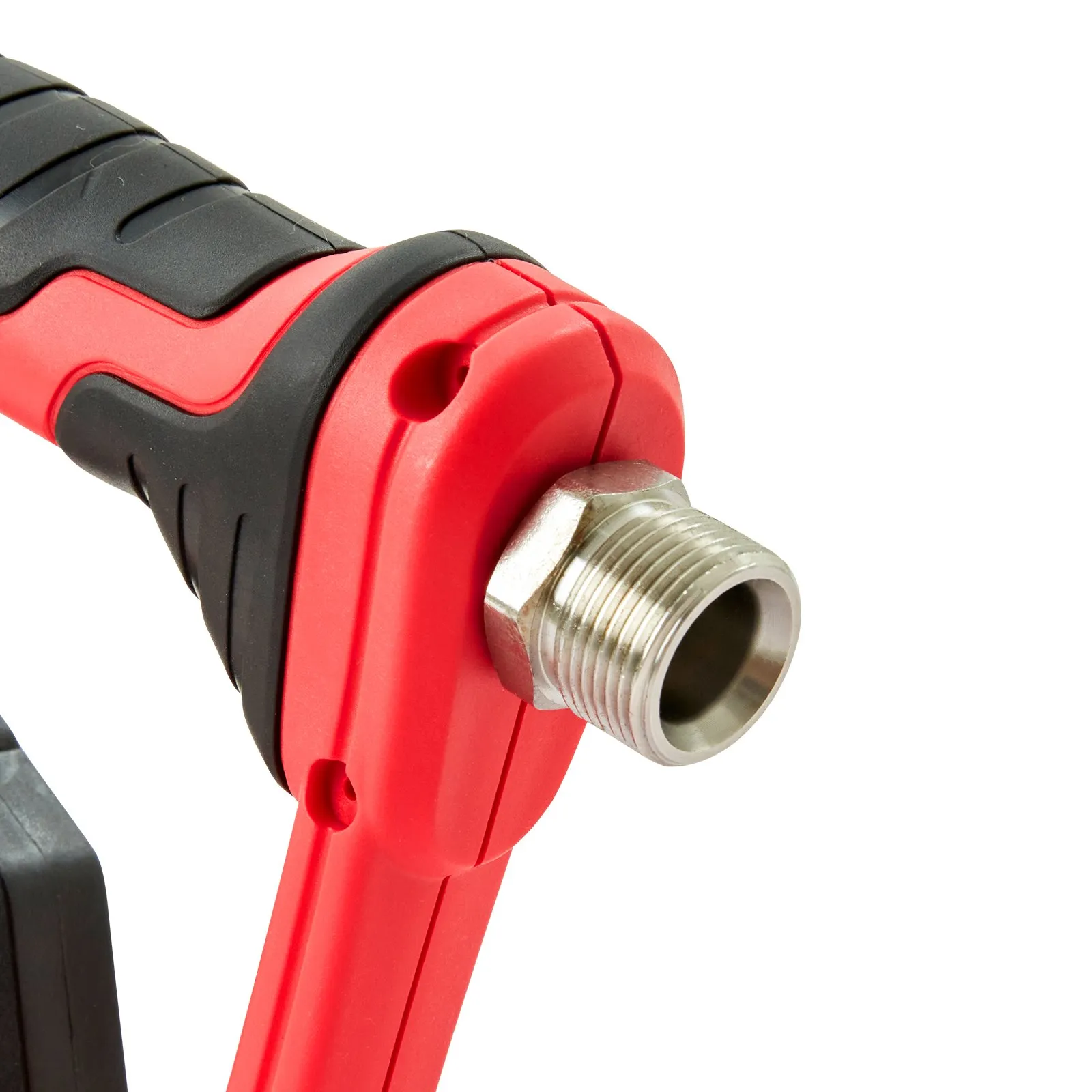 red and black VEVOR high pressure washer gun handle with a metal connector.