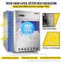 Commercial Sonwflake Ice Machine Flake Ice Maker 88lb/24h Shave Ice Machines