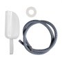 ice scoop, hose, and gasket for VEVOR snowflake ice maker.