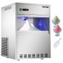 VEVOR 110V Commercial Snowflake Ice Maker 88LBS/24H, ETL Approved Food Grade Stainless Steel Flake Ice Machine Freestanding Flake Ice Maker for Seafood Restaurant, Water Filter and Spoon Included