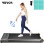 VEVOR Under Desk Treadmills Working Treadmills For Running, Led Treadmill For Home Running Machine With Remote Control, 1-6.0km/h Speed Portable Slim Treadmill  Indoor Exercise(Gray,No Handrail)