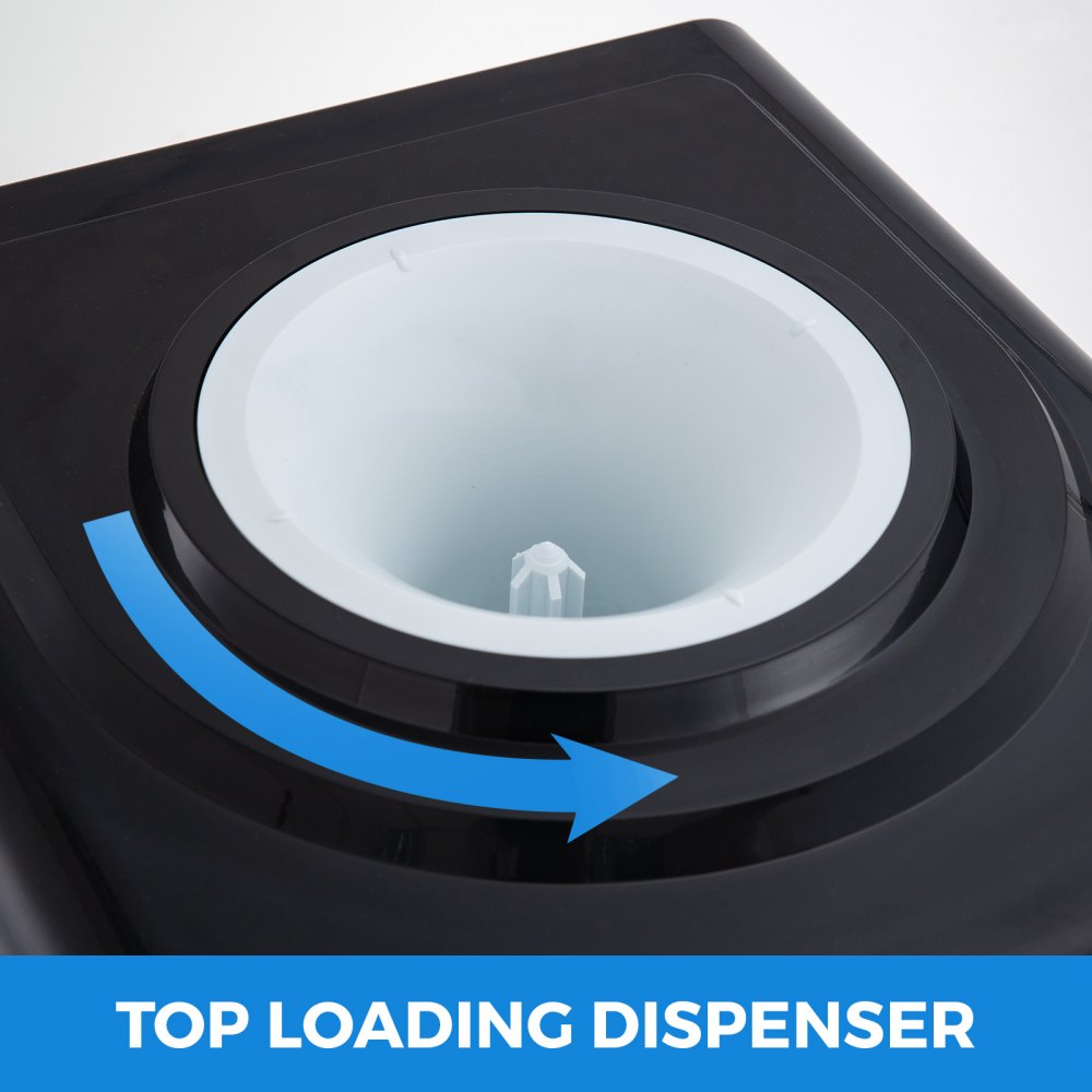 Dispensador de agua con máquina de hielo incorporada Carga superior Luces LED frías y calientes Mango para el hogar