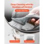 VEVOR Soap Dispensing Dish Brush, Kitchen Scrub Brushes with 3 Brush Heads, Dish Cleaning Brushes with PP Handle and Curved Bristles, Ideal for Pots, Pans, Sink and Stove