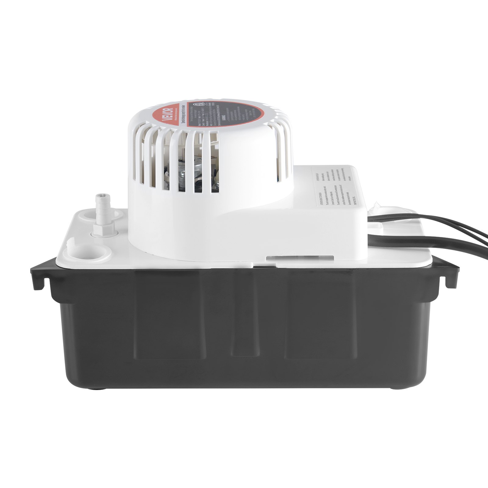 VEVOR Condensate Removal Pump, 1/50 HP, 65 GPH, 15 ft Lift, 1/2 Gal Tank Automatic AC Condensation Pump with Float Switch & 20 ft Hose for Air Conditioner, Dehumidifier, Furnace, Ice Maker Water Drain