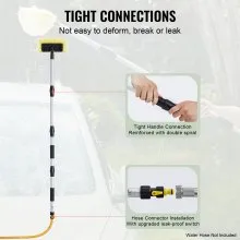Car Wash Brush 66.7-Inch Car Washing Brush with 12" Soft PVC Bristle Head