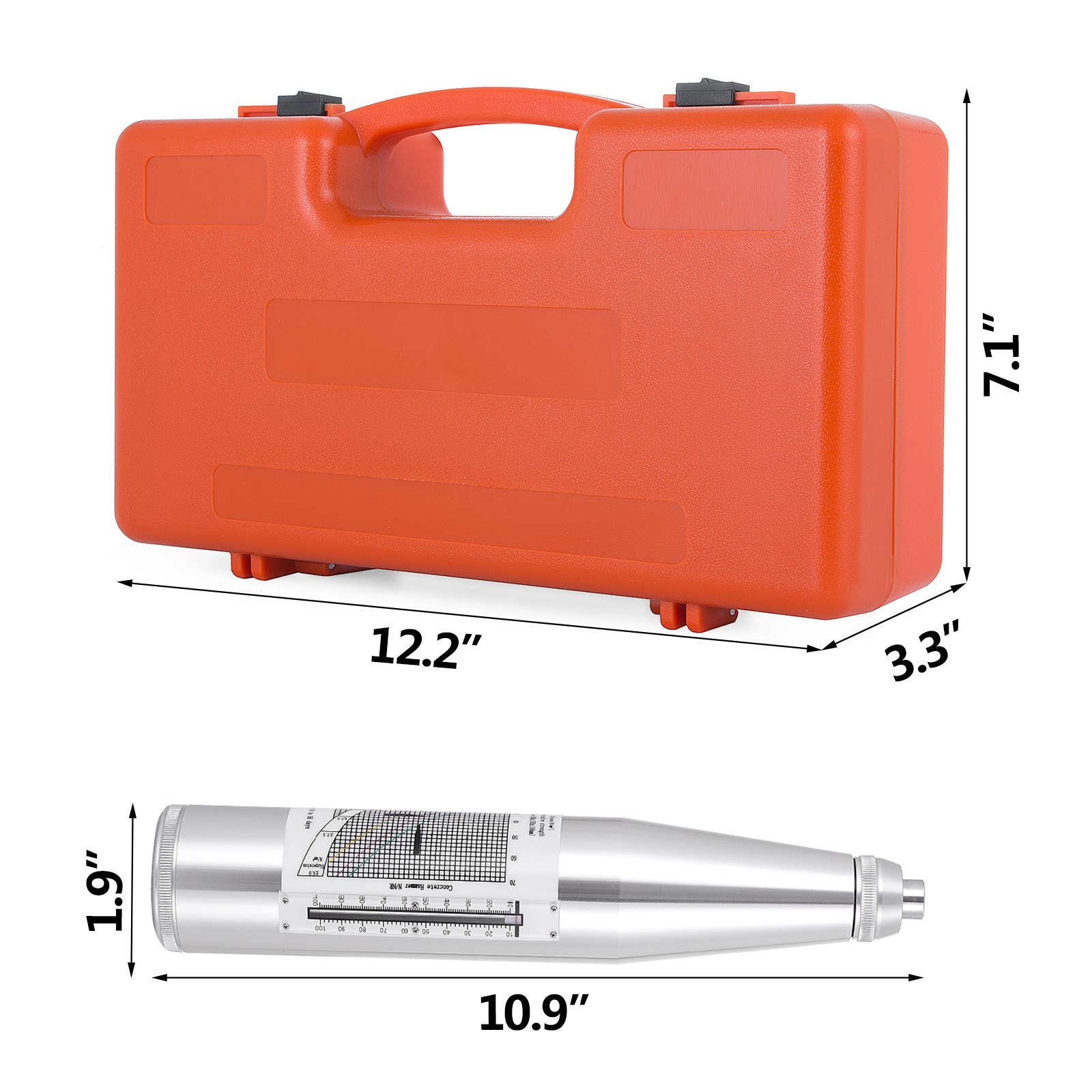 ZC3-A Concrete Rebound Tester Schmidt Hammer High Hardness Durable Power-Free