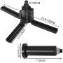 VEVOR crank case splitter with dimensions labeled for length and height.