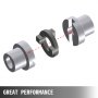 VEVOR gimbal bearing tool components with highlighted assembly direction.