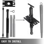 VEVOR gimbal bearing tool parts and installation diagram with easy-to-install label.