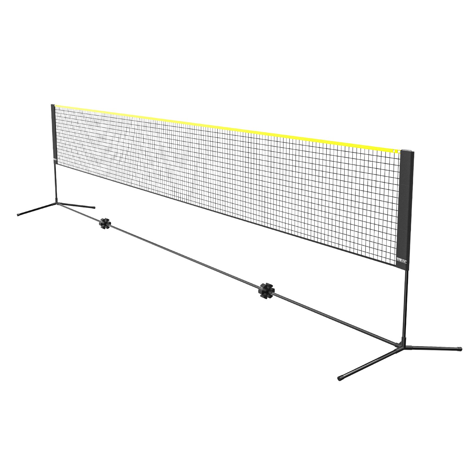 VEVOR sulkapalloverkko, korkeussäädettävä lentopalloverkko, 20 jalkaa leveä taitettava suolapalloverkko, kannettava tennisverkkosetti sauvoilla, jalusta, laukku, mailat, nylon-sukkulaputket, lasten takapiha sisäkäyttöön