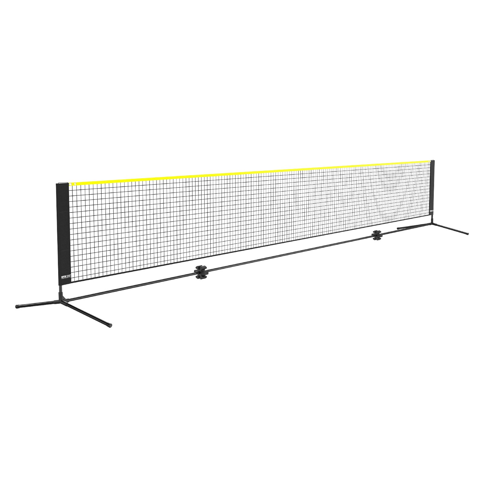 VEVOR sulkapalloverkko, korkeussäädettävä lentopalloverkko, 20 jalkaa leveä taitettava suolapalloverkko, kannettava tennisverkkosetti sauvoilla, jalusta, laukku, mailat, nylon-sukkulaputket, lasten takapiha sisäkäyttöön