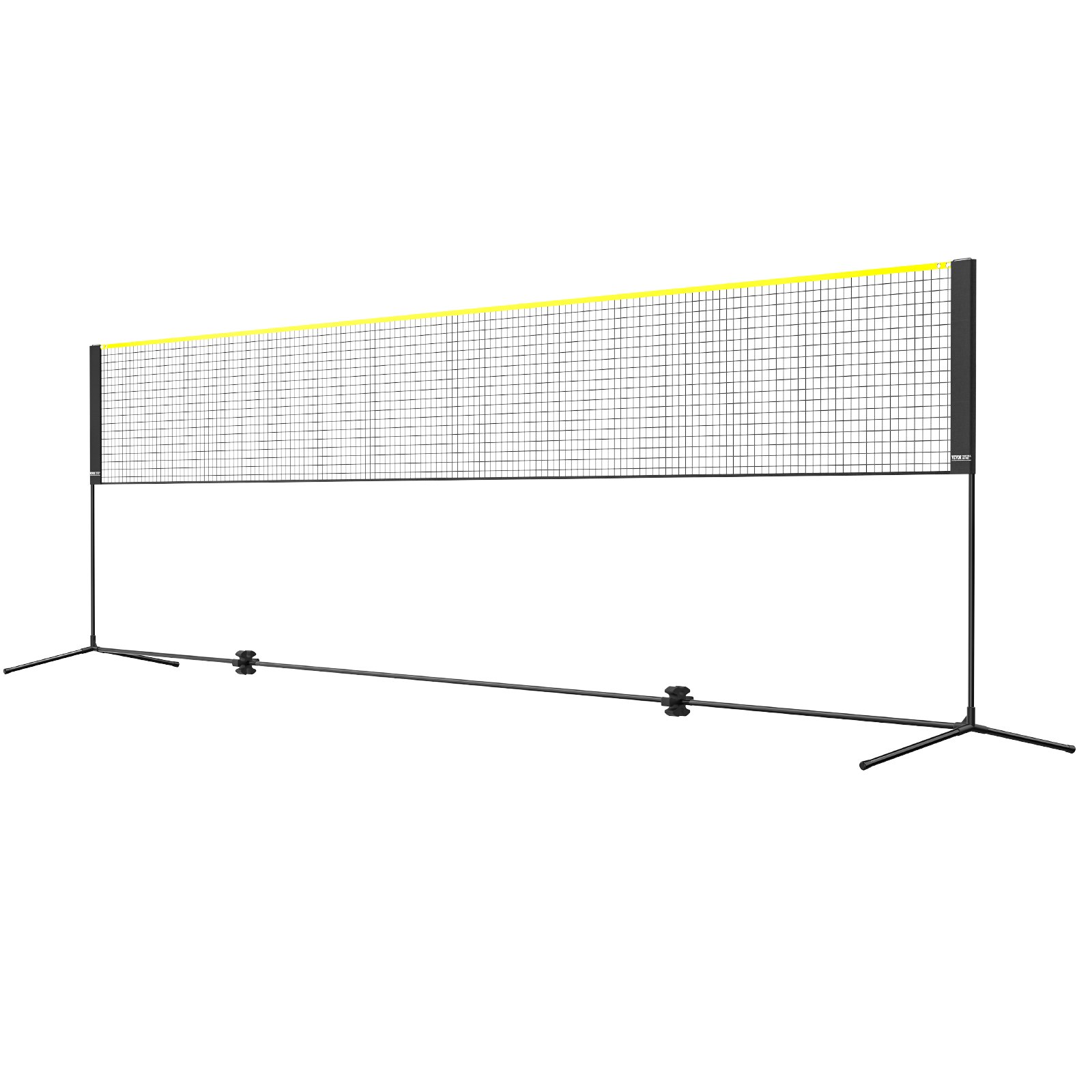 VEVOR sulkapalloverkko, korkeussäädettävä lentopalloverkko, 20 jalkaa leveä taitettava suolapalloverkko, kannettava tennisverkkosetti sauvoilla, jalusta, laukku, mailat, nylon-sukkulaputket, lasten takapiha sisäkäyttöön