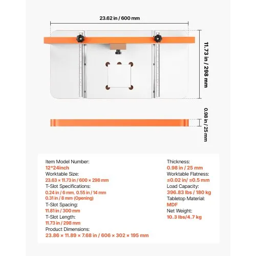 Puurimislaud MDF-plaadi ja piirajaga, 605 x 300 mm — pilt 7