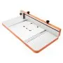 VEVOR Drill Press Table, 605 x 300 mm, Worktable with an Adjustable Fence and Stop Block, Highly Compatible T-Slots, MDF Tabletop, Built-In Scale, Support Multiple Clamps and Vises, for Drill Presses