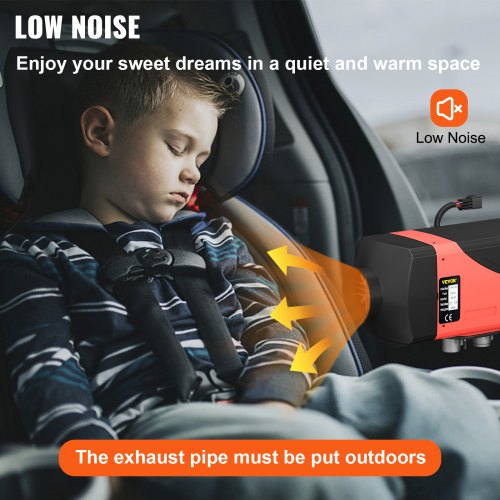 Diiselpuhur 2 kW, 12V, 10 l paagiga, LCD-pult — pilt 6