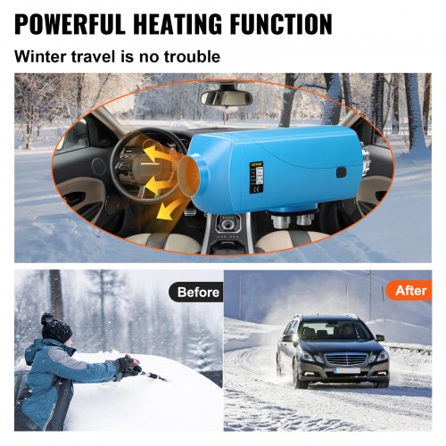 Diesel Heater Diesel Air Heater 12V 2KW for Car Trucks Motor-home Boat Bus CAN Blue