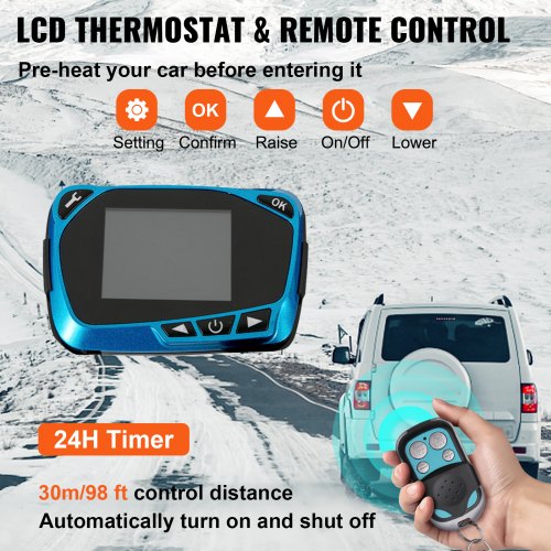 Diesel Heater Diesel Air Heater 12V 2KW for Car Trucks Motor-home Boat Bus CAN Blue