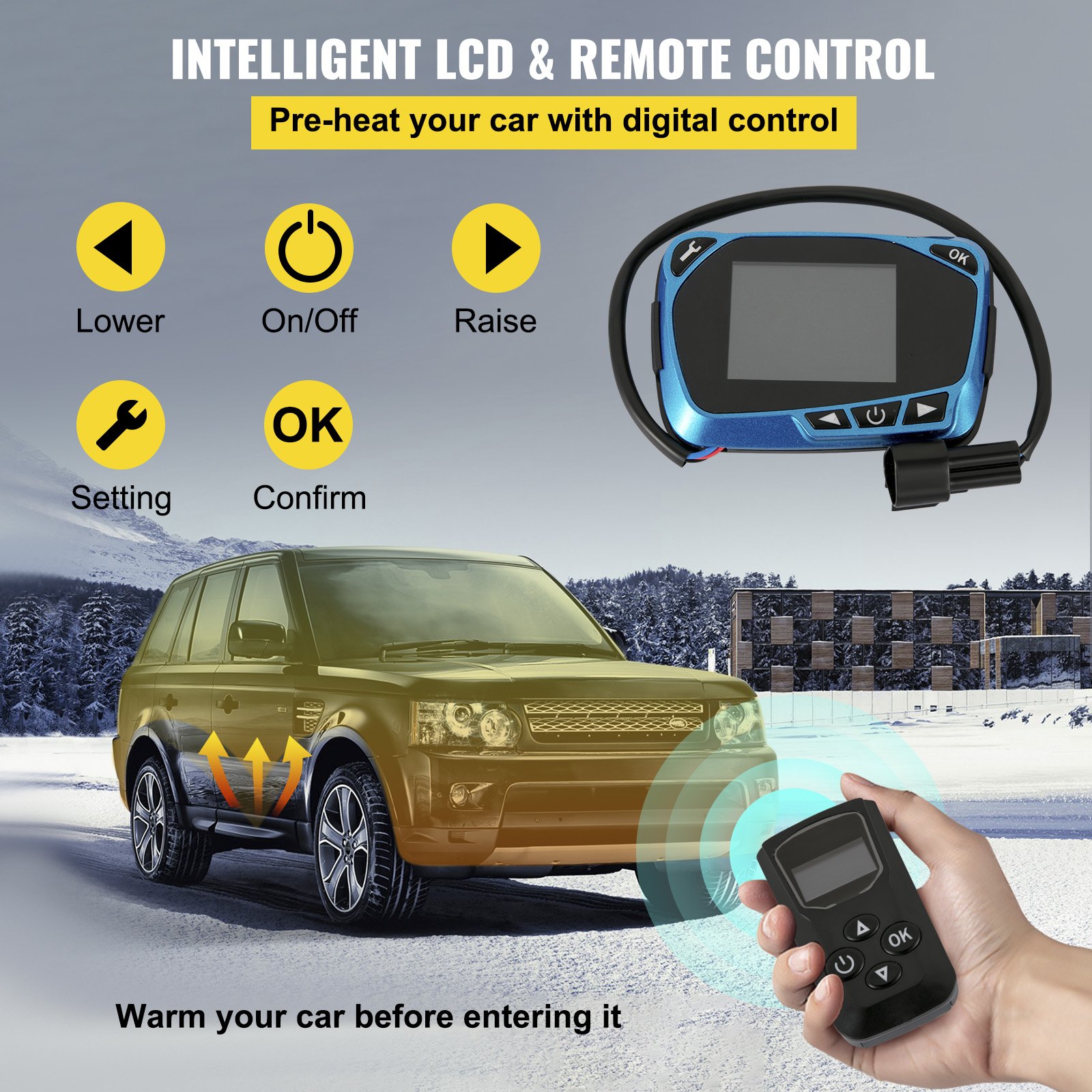 Diesel Heater Diesel Air Heater PLANAR 12V 2KW for Car Trucks Motor-home Boat Bus CAN White