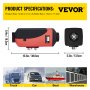 VEVOR 3KW 12V Diesel Air Heater Knob Switch Silencer10L Tank Set For Truck Boat Trailer