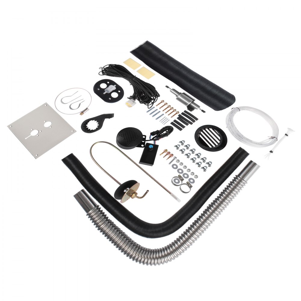 5KW  Air Diesel Heater Voice Prompt Function Motorhome Mounting Plate Thermostat