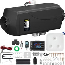 VEVOR 5KW 12V Diesel Parkeringsvarmer med LCD-skærm,Air Diesel Heater Parkeringsvarmer med Lyddæmper til Lastbil Båd Bil Trailer